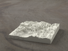 4'' Zion Canyon, Utah, USA, Sandstone 3d printed Radiance rendering of Zion Canyon model from the south