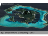Bora Bora Map, French Polynesia 3d printed 