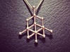 Diamond Molecule Pendant 3d printed In premium Sterling Silver