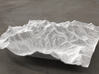 6''/15cm Mt. Blanc, France/Italy 3d printed Radiance rendering of model, viewed from the north.