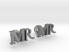 MR personalised cufflinks 3d printed 