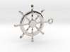 ship wheel Pendant 2 3d printed 
