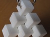 Three Piece Block 3d printed Hanging by a chain