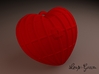 The Barred Heart 3d printed 