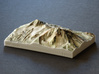 North and Middle Sister, Oregon, USA, 1:50000 3d printed 
