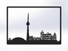 Toronto Skyline - 8 X 11.5 (L) 3d printed Black Front