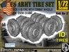 1-72 Military 600x16 Tire Snow Chain Set3 3d printed 