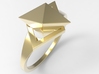 Female Ring-Crystal G 3d printed 