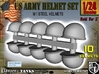 1-24 US M1 Helmets Set1 3d printed 