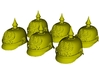 1/16 scale German pickelhaube helmets x 6 3d printed 