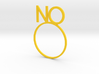 NO [LetteRing© Serie] 3d printed 