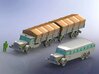 German Vomag Bus, Truck & Trailer 1/144 3d printed 