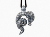The Dreamy Dragon - Pendant 3d printed Antique silver