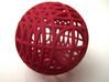 MegaWireSphere 3d printed In Winter Red Strong and Flexible