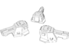 "Broadcannons" Transformers Turrets (2mm hole) 3d printed Set comes with 4 turrets.