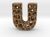 Voronoi Letter ( alphabet ) U 3d printed 