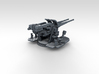 1/350 4.7" MKXII CPXIX Mount x3 Closed Sights 3d printed 3d render showing gun mount detail