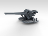 1/350 4.7" MKXII CPXIX Mount x3 Closed Sights 3d printed 3d render showing gun mount detail