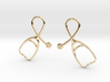 Stethoscope Looped Earrings 3d printed 