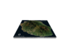Reunion Island Map 3d printed 