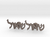 Hebrew Name Cufflinks - "Shaul" 3d printed 
