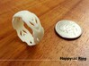 HappySad Ring  3d printed 