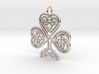 Celtic Shamrock Pendant Elegant Irish Charm 3d printed 