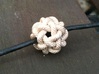 Rope Bead (L) 3d printed Silver pendant