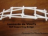 Leonardo da Vinci's Self Supporting Bridge 3d printed 