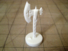 Role Playing Counter: Waraxe 3d printed Waraxe in Strong & Flexible Plastic (Polished White)
