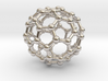 Buckyball C60 Molecule Necklace 3d printed 