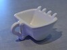 Bulldozer cup Espresso size : 60ml 3d printed in white for a change