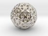 Mystic Icosahedron, Enclosing Small Solid Sphere 3d printed 