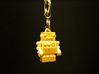 "Bling Bob" Gold Pendant Robot 3d printed 