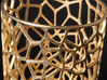  Pen Holder Voronoi 3d printed Polished Gold Steel