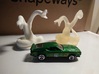 Two Headed Snake Miniature 3d printed Compared to a hot wheels toy