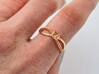 Solitaire twist engagement ring 3d printed 