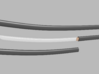 Katana - 1:6 scale - Curved Blade - Plain 3d printed 