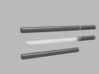 Wakizashi - 1:6 scale - Straight Blade - No Tsuba 3d printed 
