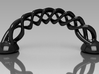Curved Triple Helix 3d printed Glossy Black