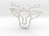 Geometric Deer Pendant 3d printed 