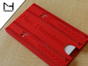 Business card case  3d printed Coral Red Strong & Flexible