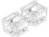 DeAgo Millennium Falcon Maintenance pits ver. A 3d printed Render of the 3D model