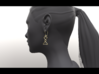 Celtic Weave Earrings - WE007 3d printed 