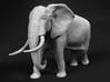 African Bush Elephant 1:160 Walking Male 3d printed 