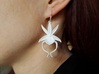 Ghost Orchid Earrings 3d printed 