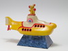 Yellow Submarine in Full Color Sandstone 3d printed 