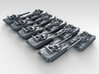 1/600 Russian T-80B Main Battle Tanks x10 3d printed 3d render showing product detail
