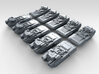 1/600 Russian T-15 Armata HIFV x10 3d printed 3d render showing product detail