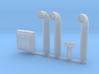 Docking Bay Pipes, 1:72 3d printed 
